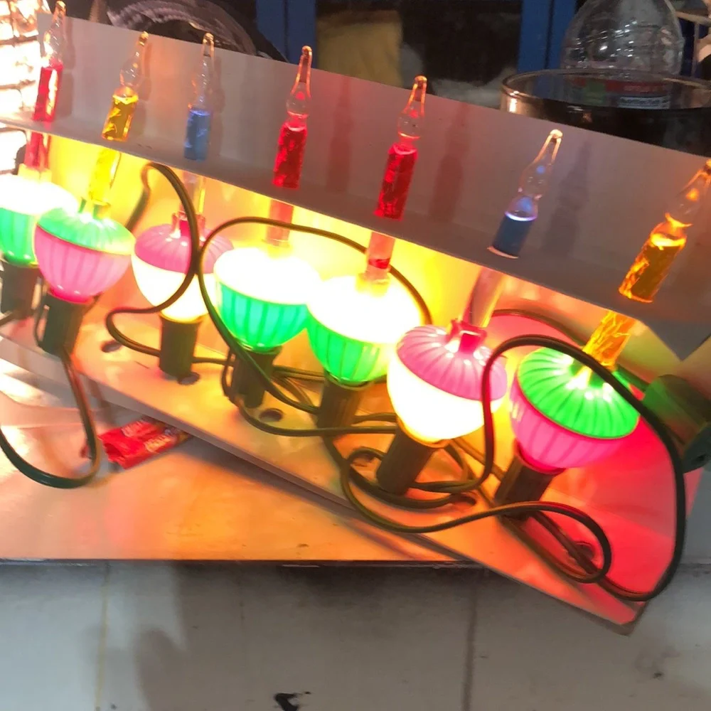 Everglow Vintage 7 Bubble Lite Set Christmas Decor